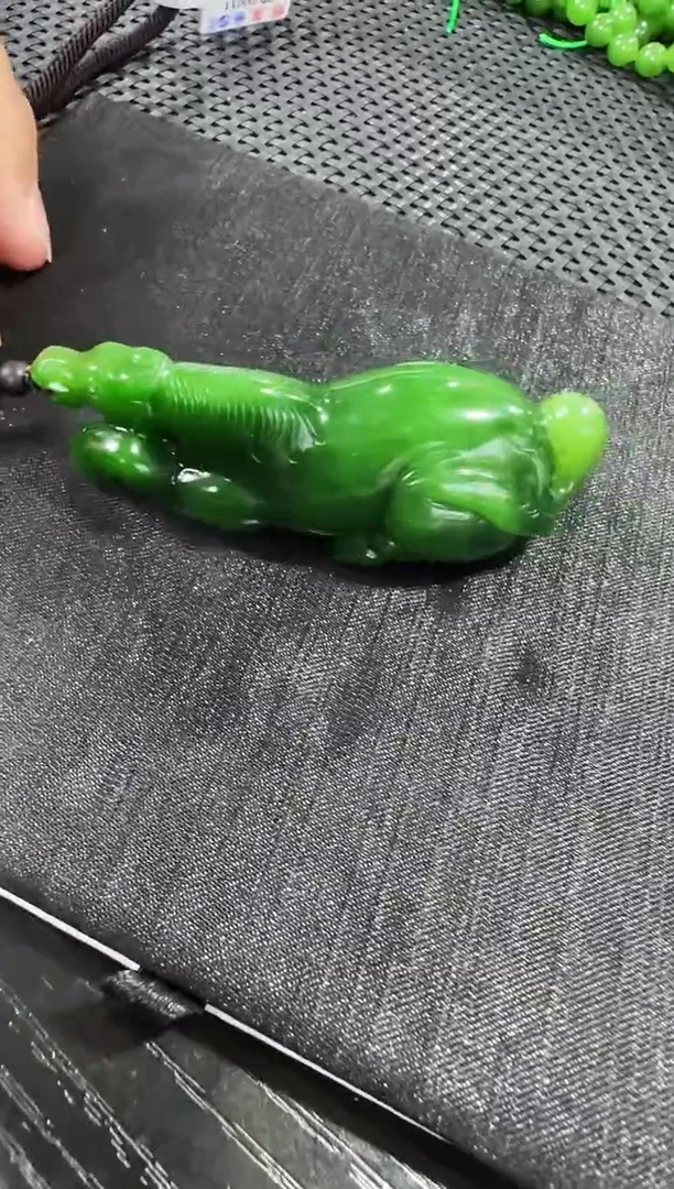 【闪购商品】和田玉（碧玉）手把件未镶嵌马到成功