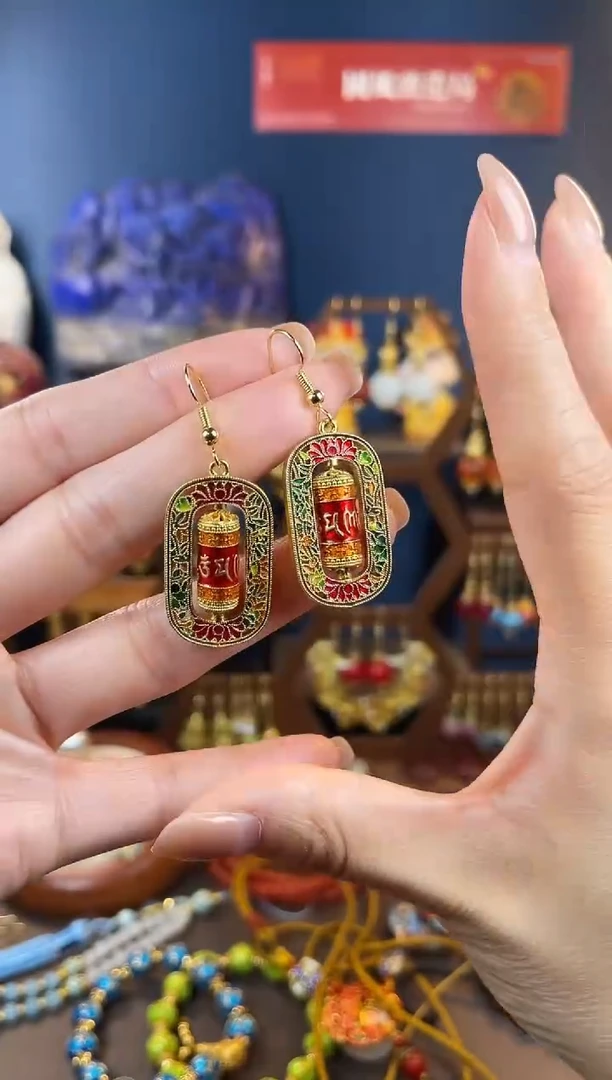 ，六字转转耳钩耳钩