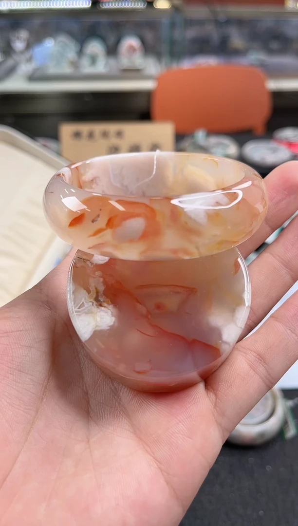 未镶嵌手镯石英质玉尘*丷圈口（赠品镯心）