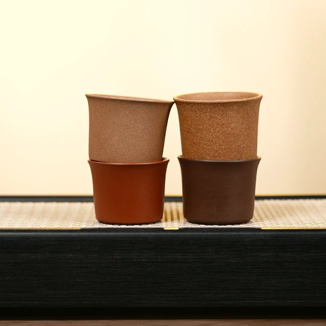 赵掌柜紫砂  四色浮力杯 套组