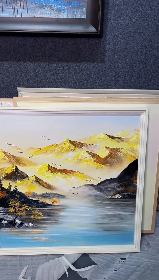 【闪购商品】油画13号 80*80 日照金山-手绘油画