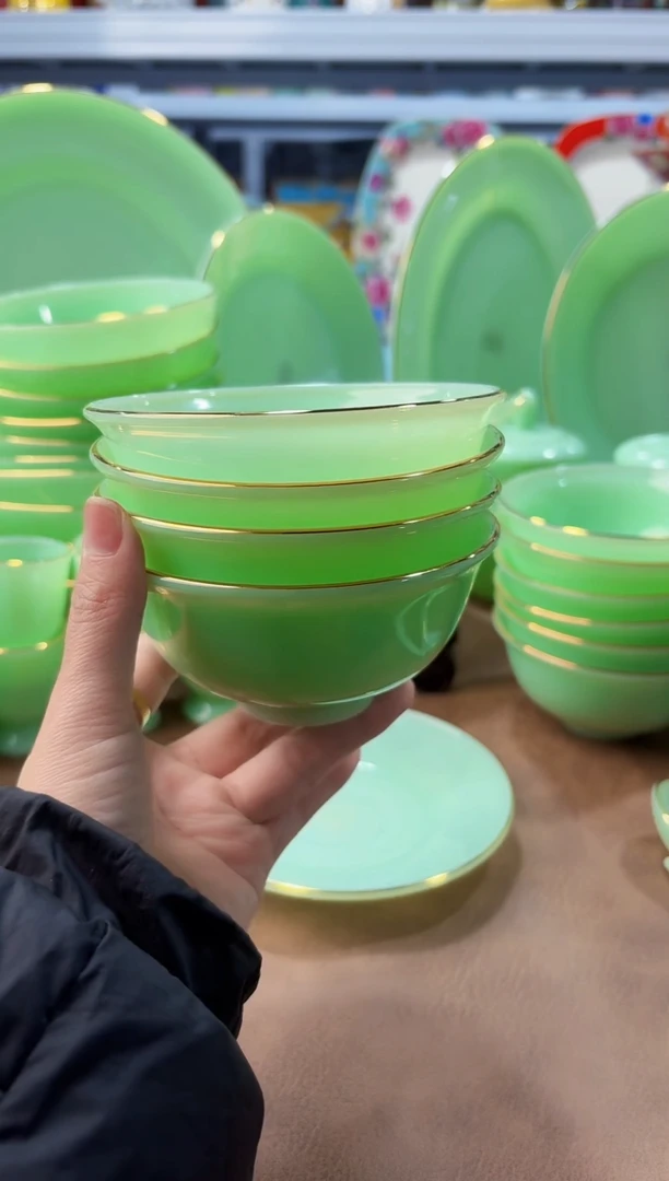 玉瓷4.5英寸饭碗4个景德镇陶瓷