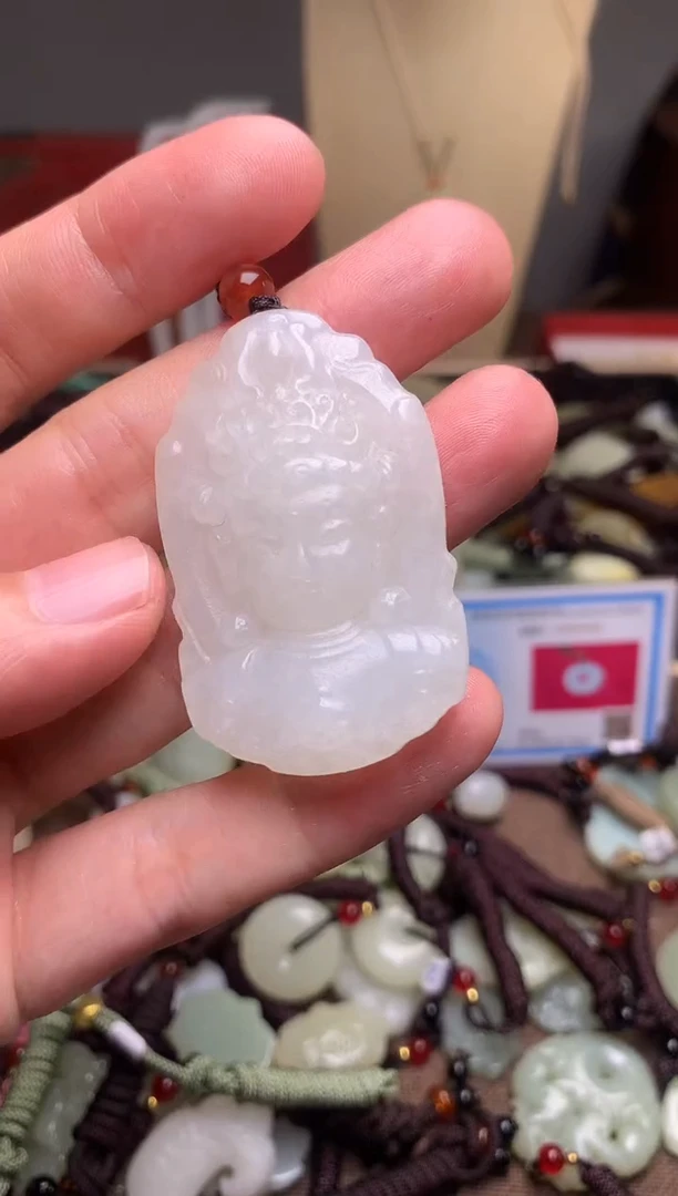 颈饰未镶嵌和田玉新疆料青海料清水和田玉吊坠