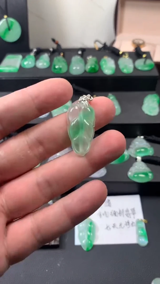 颈饰未镶嵌翡翠所见即所得，一图一物