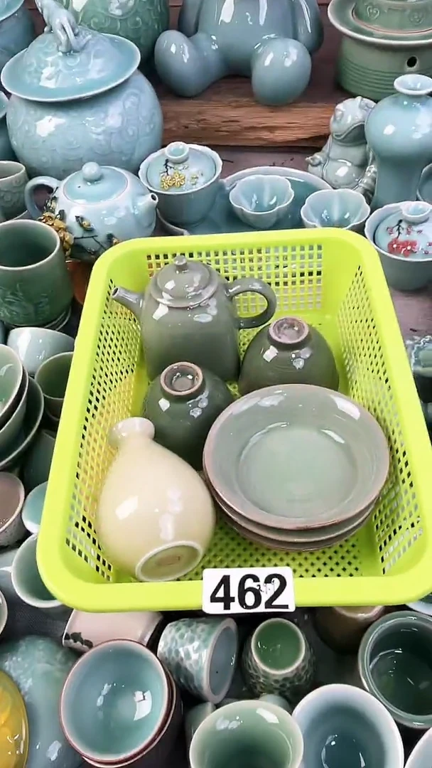 462号6样特价福利 微瑕 慧仙青瓷