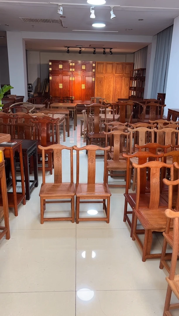 花梨木类端景台打蜡小官帽小巴花34