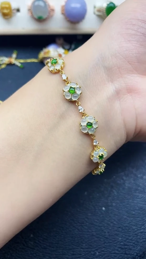 【闪购商品】翡翠戒指银S925镶嵌11111