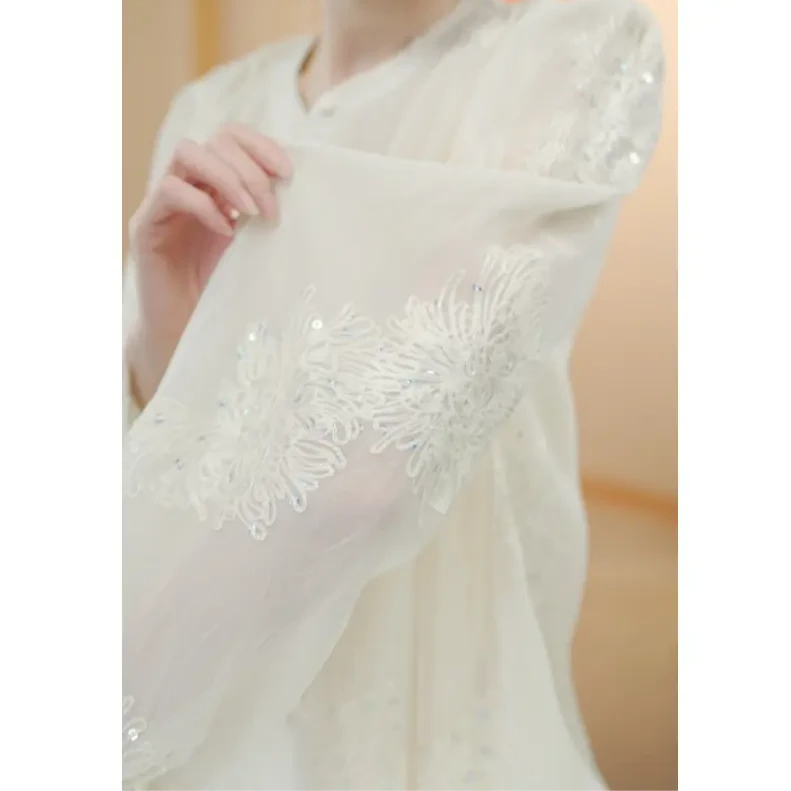 优雅时尚气质显瘦外套2025长袖中国风提花夏季宽松百搭