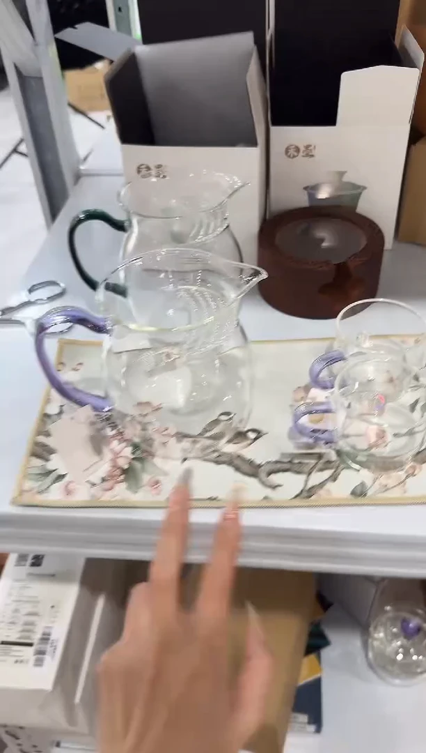 @@禾器观禄紫色+清尚杯紫色两只+茶巾