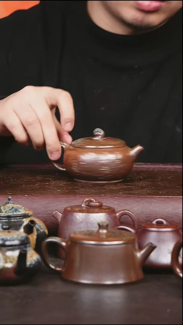 紫砂茶盘柴烧 壶