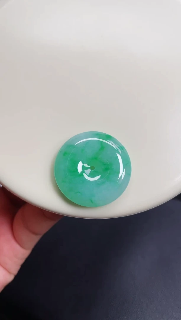 颈饰未镶嵌翡翠【24】平安扣27.8  6.3mm