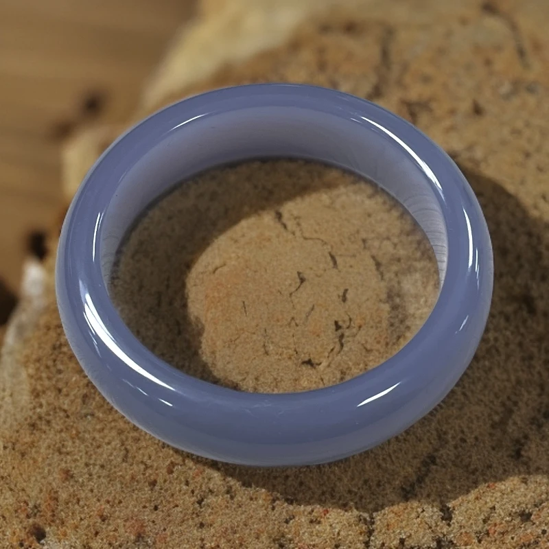 天然和田玉 精美时尚烟紫色正圈手镯拍一发一A0113