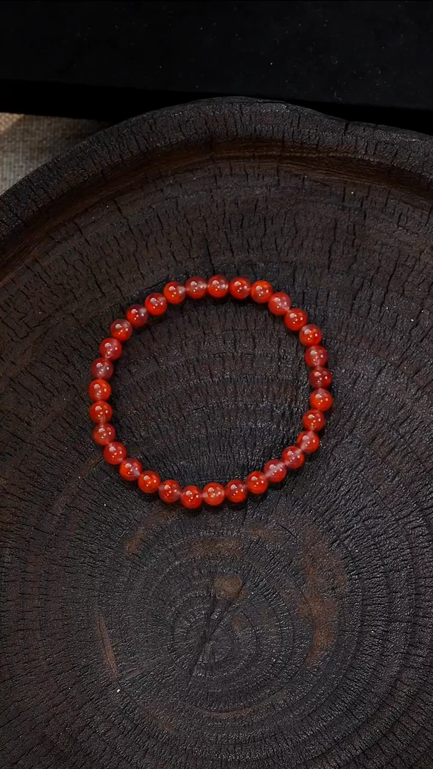 无无单红色的冰飘手链