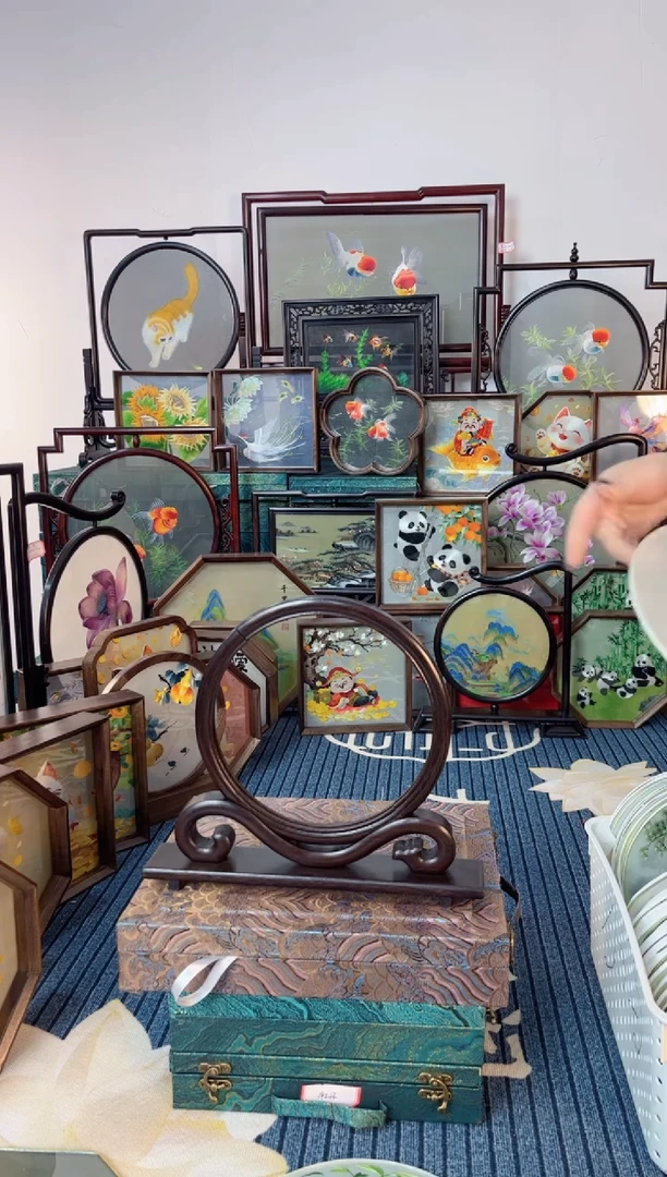 刺绣刺绣双面绣摆件