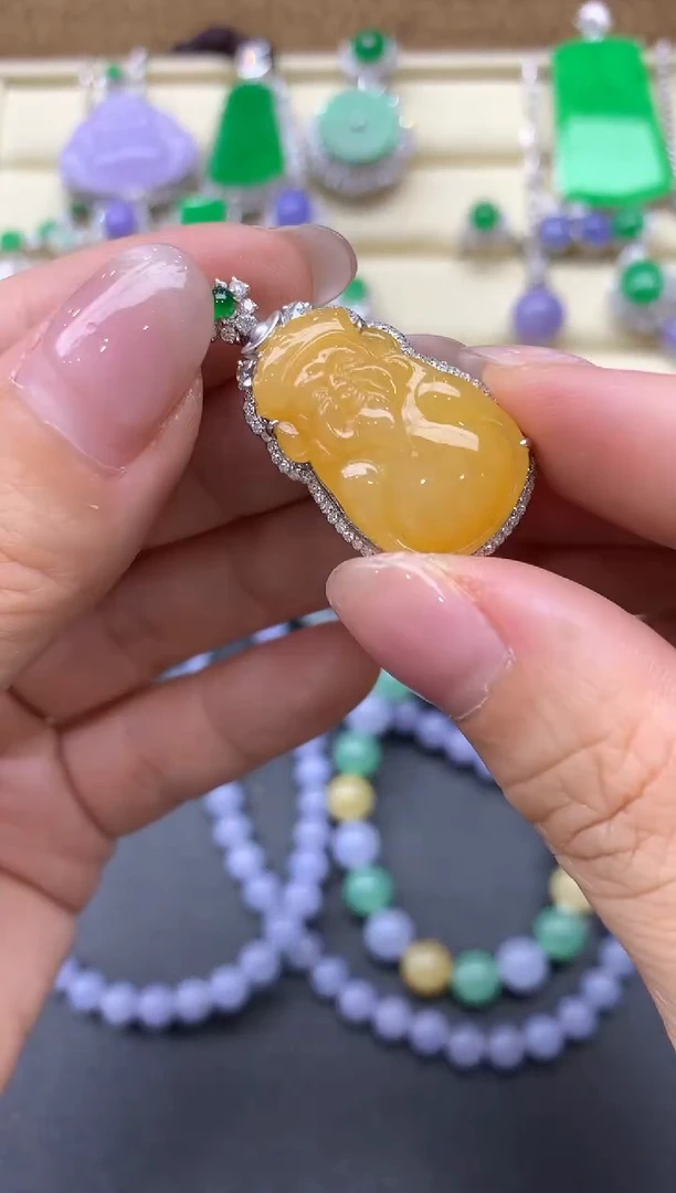 【闪购商品】翡翠颈饰18K金镶嵌572-中国好珍宝