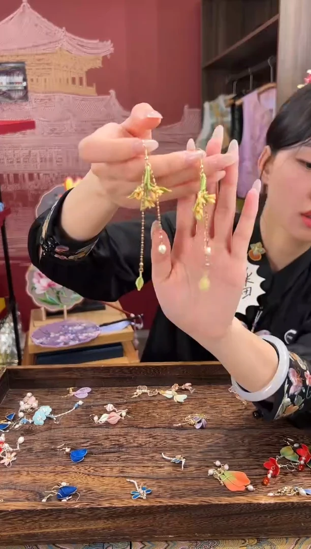 【闪购商品】刺绣苏绣世家非遗手工（耳环）
