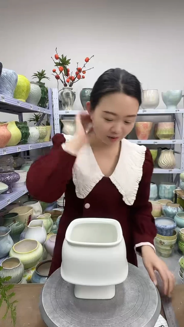 12.3陶瓷花盆直播链接高.   15   口14