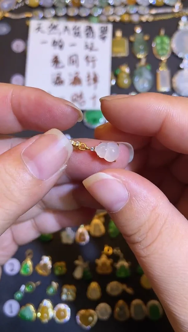 吊坠(不含链)银S925镶嵌翡翠1