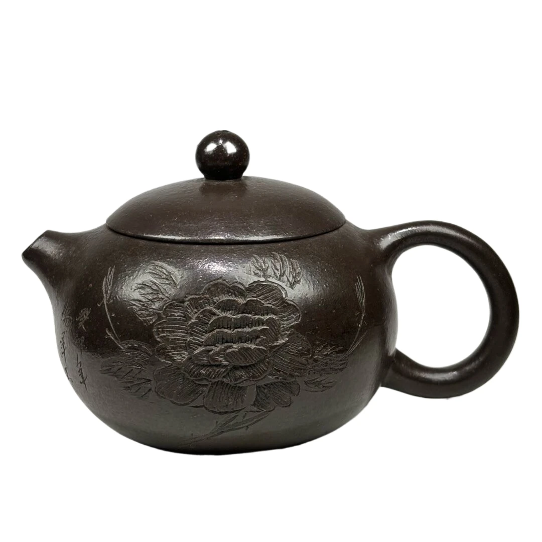 花卉纹紫砂壶 6878--