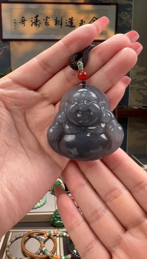 【闪购商品】和田玉佛未镶嵌烟紫佛