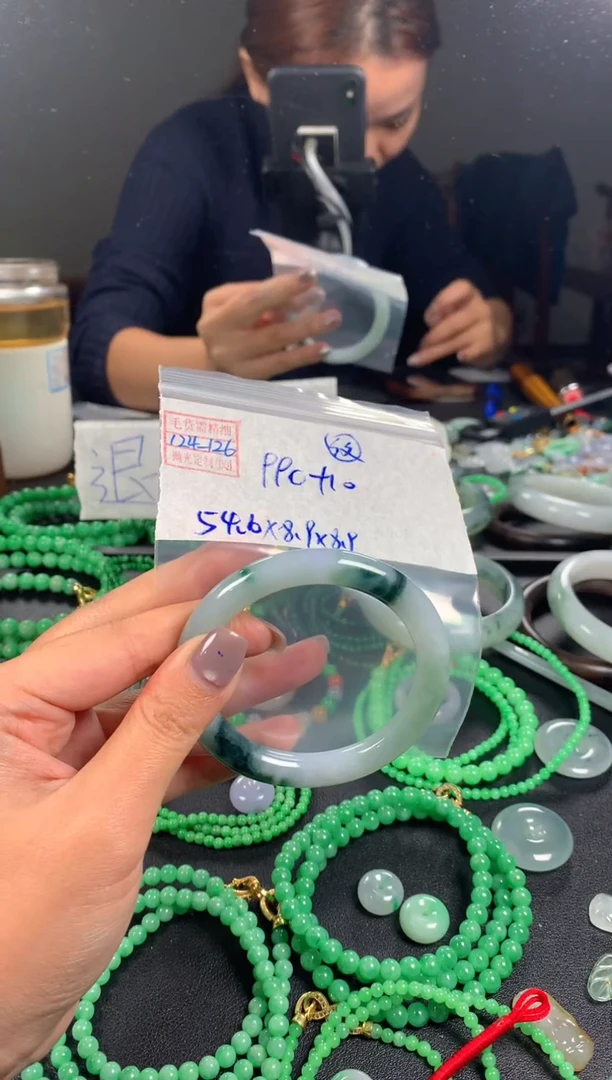 未镶嵌定制翡翠翡翠1000元54#毛货需精细抛光126瑕疵