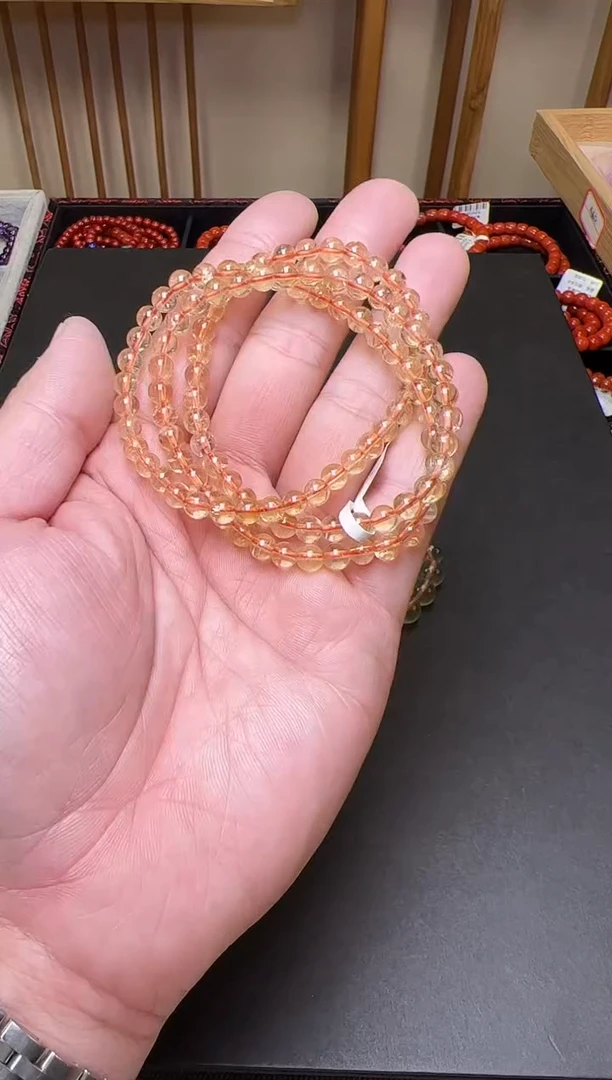 未镶嵌手串水晶黄水晶手串