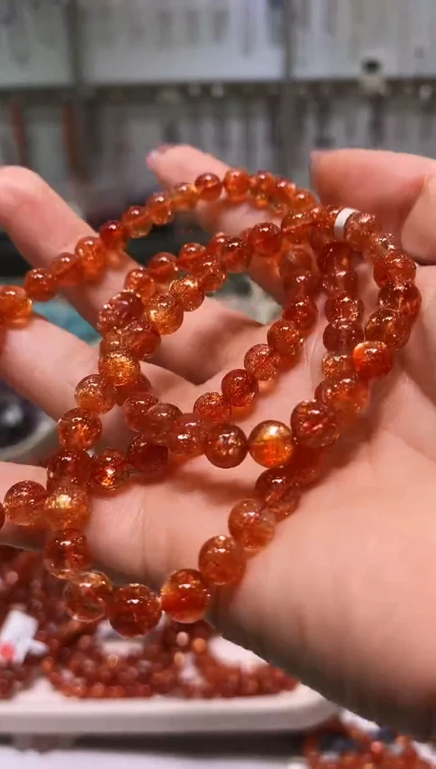 未镶嵌手链长石多样性发其一金太阳多圈