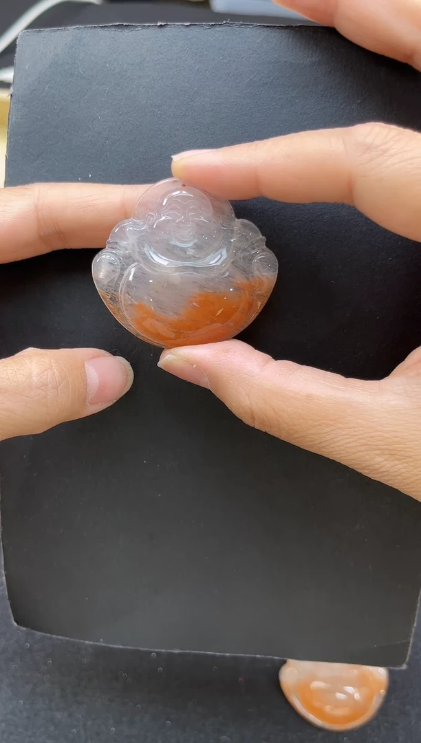 颈饰未镶嵌石英质玉（非洲翠）J*13