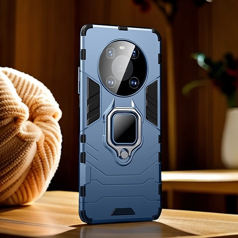 适用华为Mate60pro/Mate40/Mate20/M50系列指环防摔炫酷款手机壳3