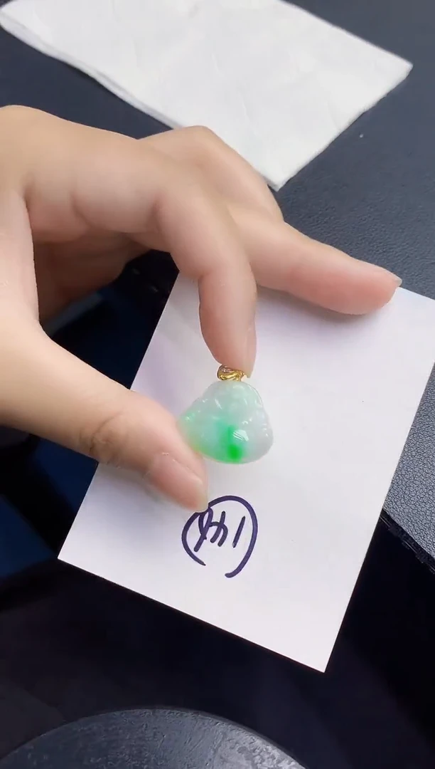 翡翠未镶嵌颈饰000000000