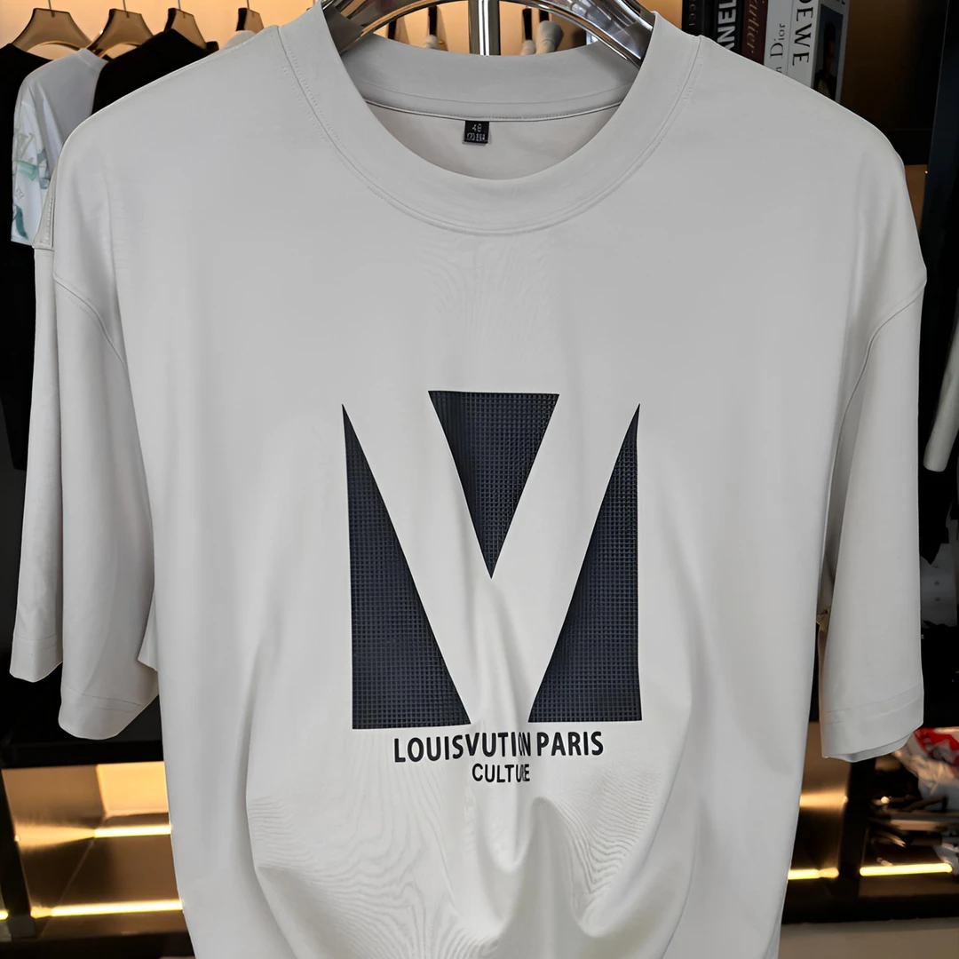 CBBL/男女同款夏季新款压花休闲百搭凉感亲肤透气短袖