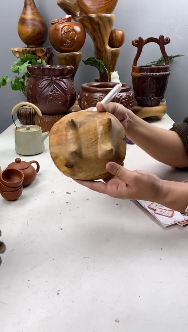 香樟木A16微瑕小果碟/尺寸