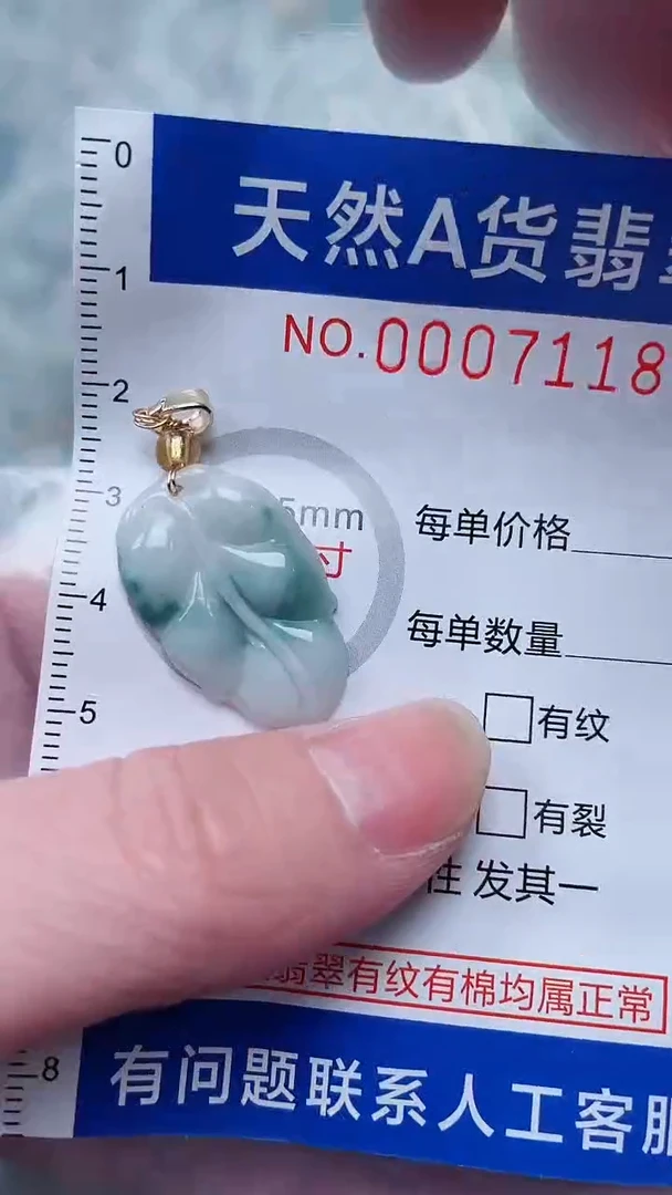 翡翠未镶嵌吊坠(不含链)1