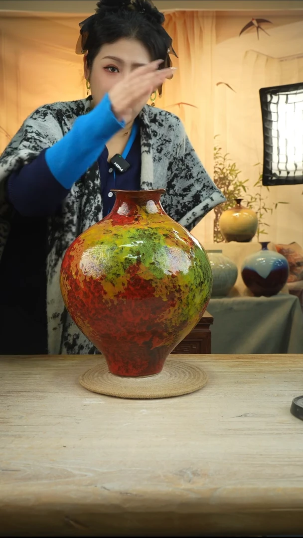 高36口12高温陶瓷花瓶