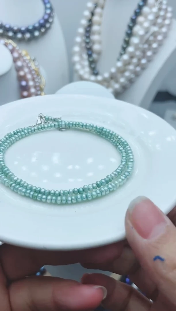 【闪购商品】淡水珍珠颈饰钛钢1