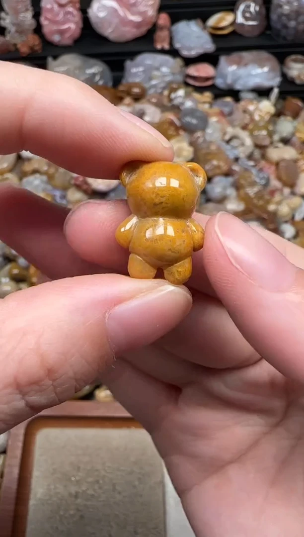 颈饰未镶嵌硅化珊瑚（珊瑚玉）037