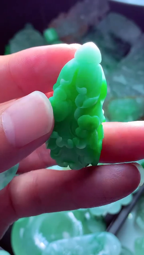 未镶嵌定制翡翠庞**#翡翠毛货定制