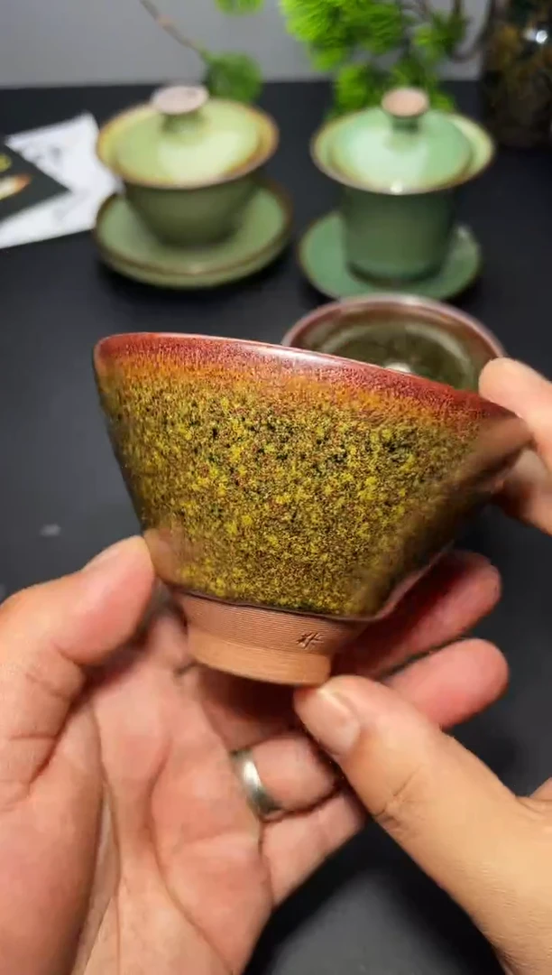 茶盏  12叶紫建盏