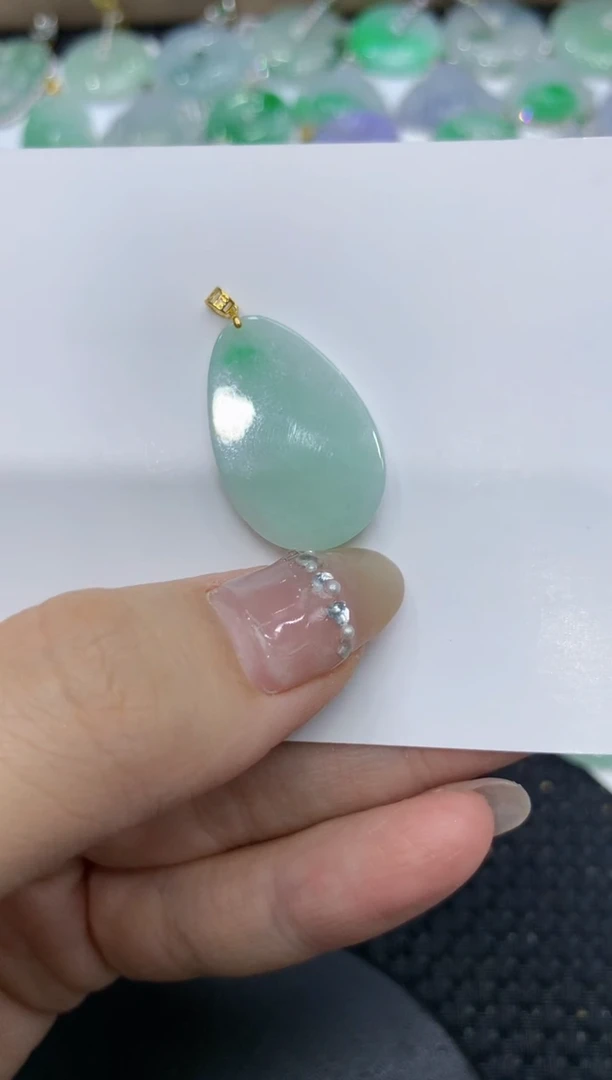 【闪购商品】翡翠颈饰18K金镶嵌222222222