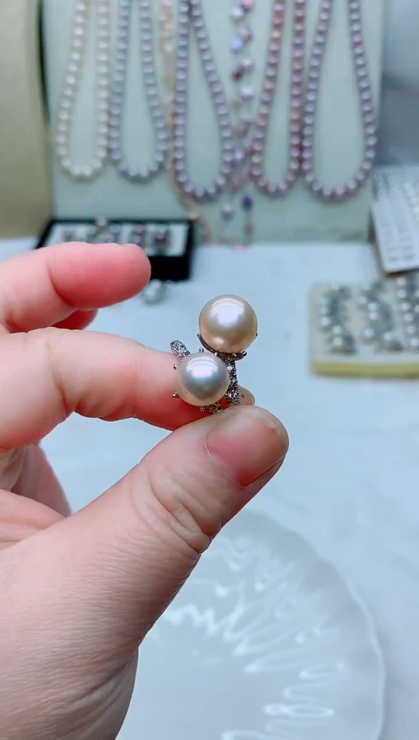 未镶嵌戒指淡水珍珠多样性发其一【非无瑕】