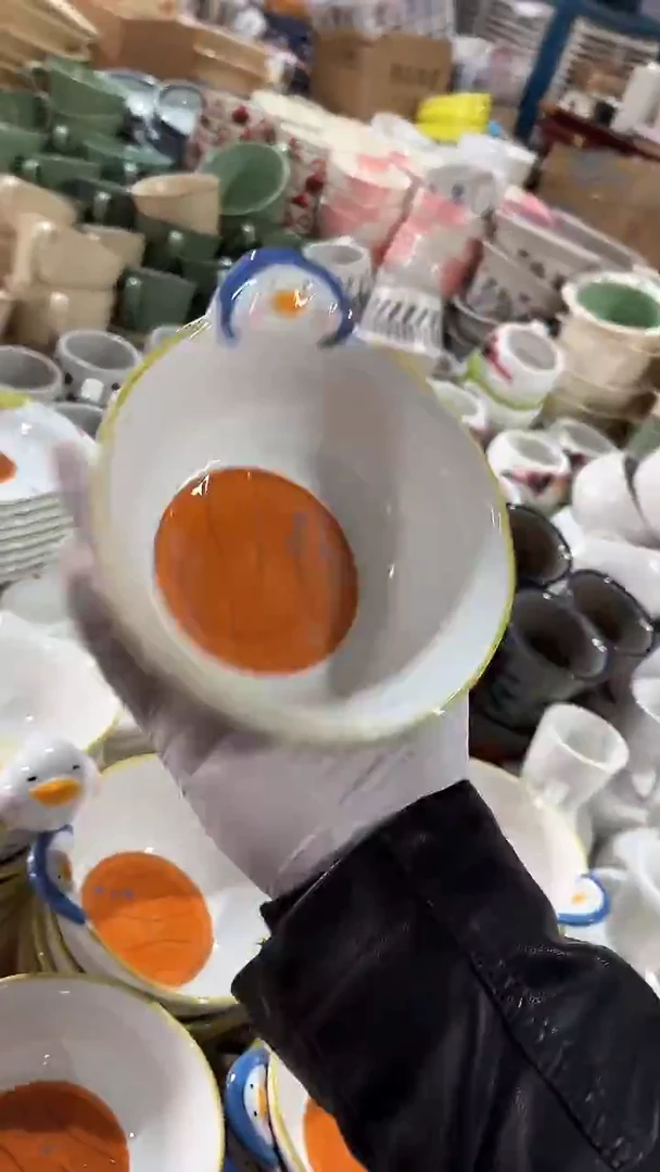 陶瓷鸭子碗 微瑕凑满20元包邮