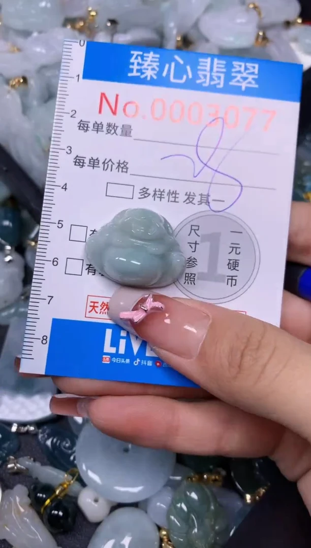 【闪购商品】翡翠颈饰未镶嵌含绳0003077