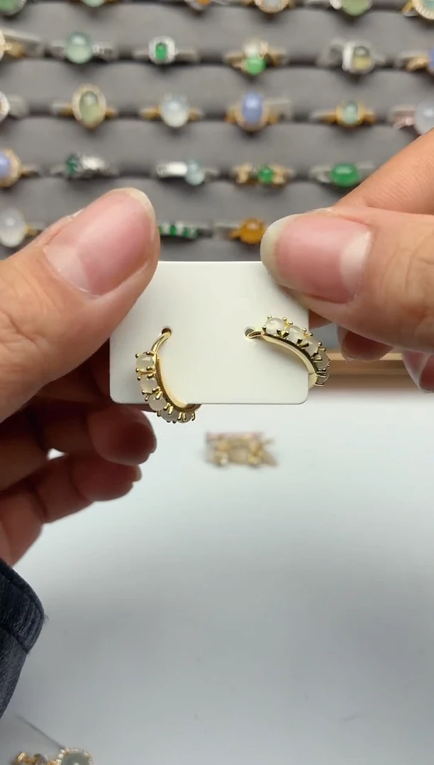 银S925镶嵌戒指翡翠.