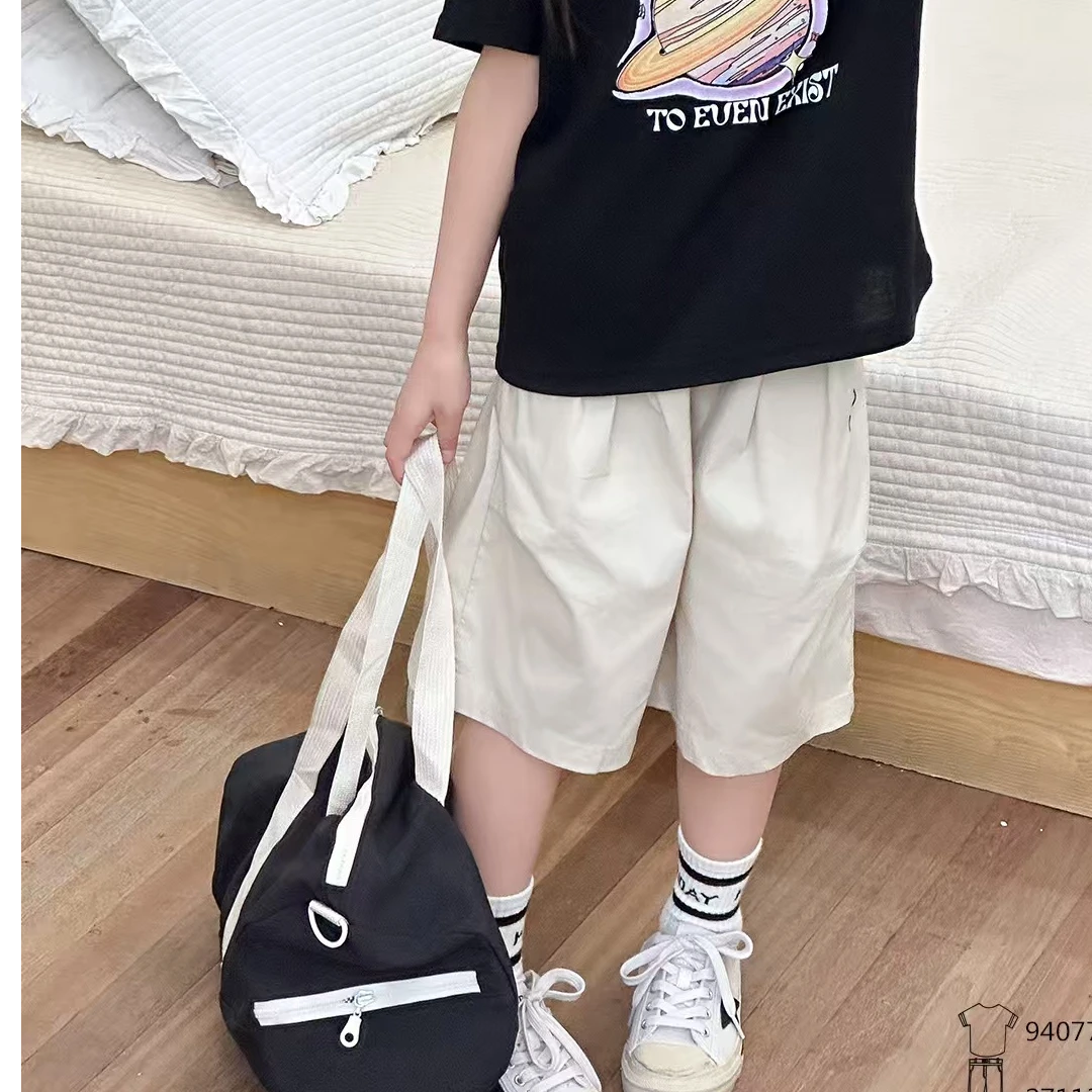 27113高端专享天花板女宝夏款短裤黑色（B)