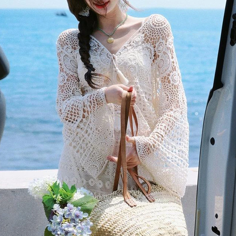 [按号码下单]镂空针织休闲慵懒温柔风百搭上衣 理性下单！