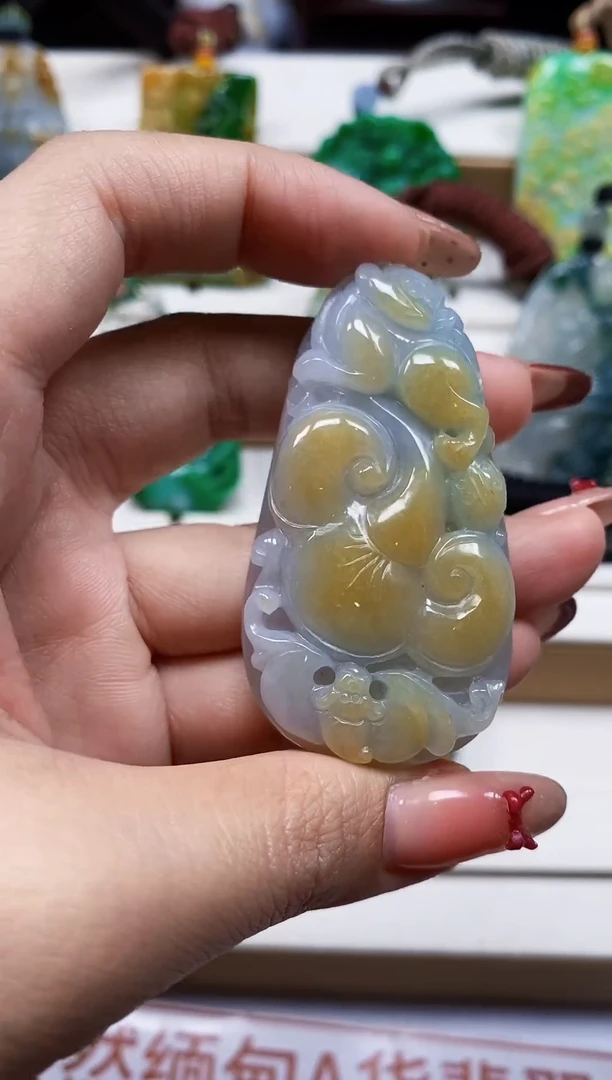 颈饰未镶嵌翡翠翡翠A货