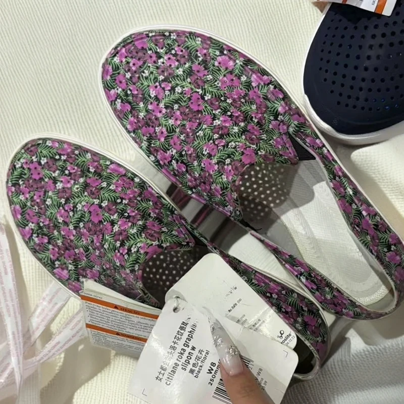 卡家/女都会街头洛卡花纹便鞋