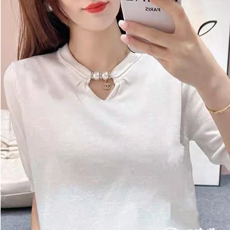 551#短袖针织衫显瘦时尚百搭3 60