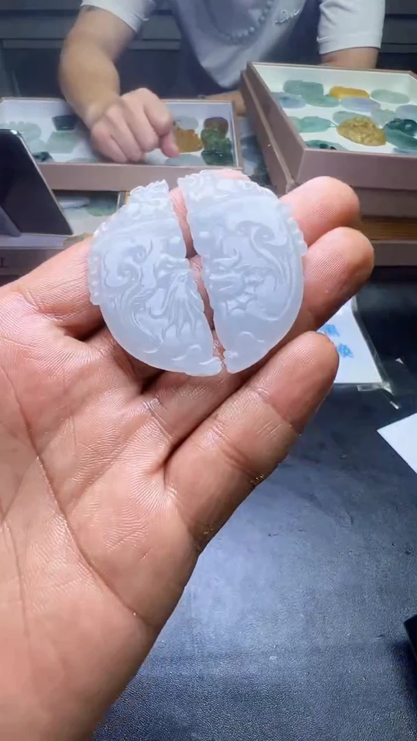 未镶嵌定制翡翠天然翡翠A货一对