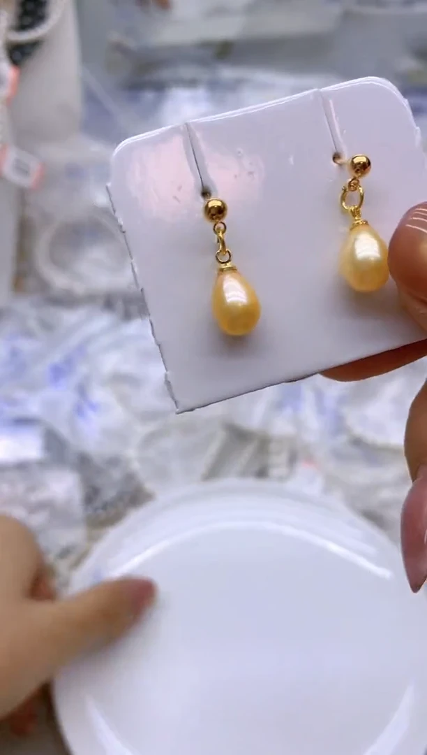 未镶嵌1淡水珍珠耳饰